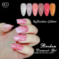 CCO Hot Sale Wholesale broken diamond UV nail gel polish bulk